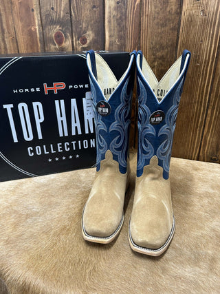 Men's Horse Power Tan Crazy Roughout Cutter Toe Boot-Men's Boots-Horse Power-Lucky J Boots & More, Women's, Men's, & Kids Western Store Located in Carthage, MO