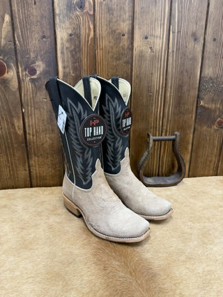 Men's Horse Power Tan Vintage Reversed Smooth Quill Boot-Men's Boots-Horse Power-Lucky J Boots & More, Women's, Men's, & Kids Western Store Located in Carthage, MO