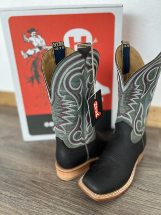 Men's Hyer Codell Chocolate Mule Cowhide Boot-Men's Boots-HYER Boots-Lucky J Boots & More, Women's, Men's, & Kids Western Store Located in Carthage, MO