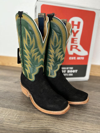 Men's Hyer Culver Black Roughout Boot-Men's Boots-HYER Boots-Lucky J Boots & More, Women's, Men's, & Kids Western Store Located in Carthage, MO