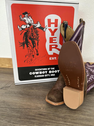 Men's Hyer Culver Brown Roughout Boot-Men's Boots-HYER Boots-Lucky J Boots & More, Women's, Men's, & Kids Western Store Located in Carthage, MO