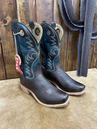 Men's Hyer McCune Matte Chocolate Bison Boot-Men's Boots-HYER Boots-Lucky J Boots & More, Women's, Men's, & Kids Western Store Located in Carthage, MO