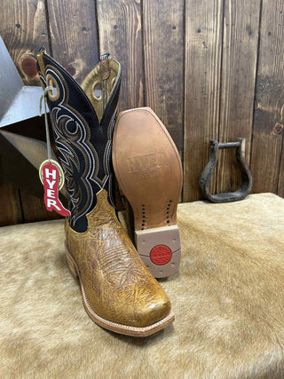 Men's Hyer Riley Tan Shrunken Shoulder Boot-Men's Boots-HYER Boots-Lucky J Boots & More, Women's, Men's, & Kids Western Store Located in Carthage, MO
