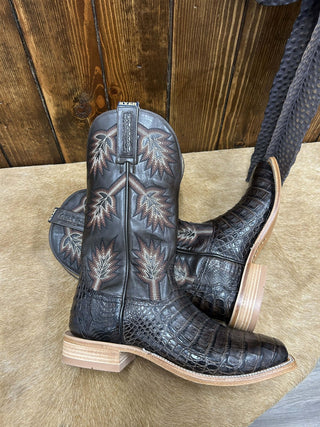 Men's Hyer Russell Brown Caiman Boot-Men's Boots-HYER Boots-Lucky J Boots & More, Women's, Men's, & Kids Western Store Located in Carthage, MO