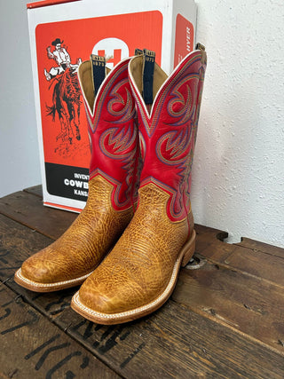 Men's Hyer Sawyer Tan Shrunken Shoulder Boot-Men's Boots-HYER Boots-Lucky J Boots & More, Women's, Men's, & Kids Western Store Located in Carthage, MO