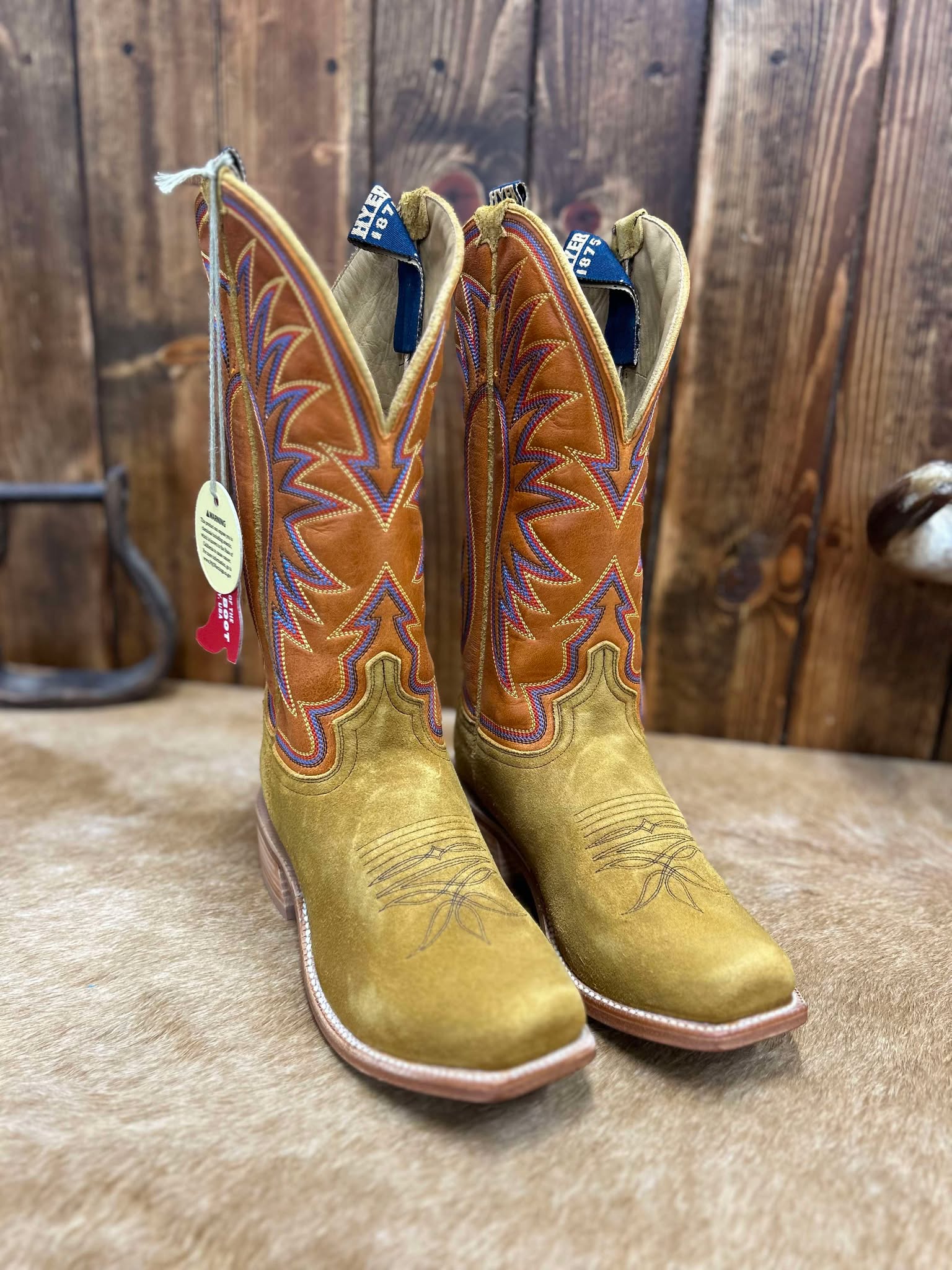Men's Hyer Spearville Bronze Roughout Boot – Lucky J Boots & More