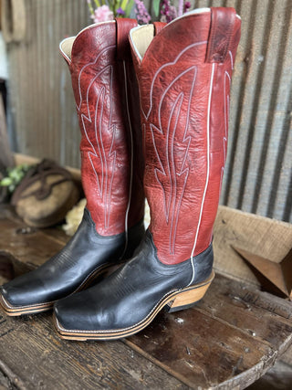 Men's Olathe Black Wyoming Tall Top Boots-Men's Boots-Olathe-Lucky J Boots & More, Women's, Men's, & Kids Western Store Located in Carthage, MO