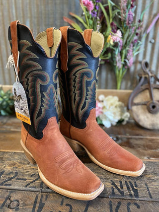 Men's R. Watson Cognac Boar Boot-Men's Boots-R. Watson-Lucky J Boots & More, Women's, Men's, & Kids Western Store Located in Carthage, MO