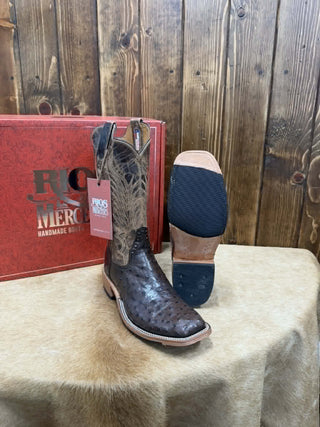Men's Rios of Mercedes Nicotine Full Quill Ostrich Boot - Lucky J Boots & More