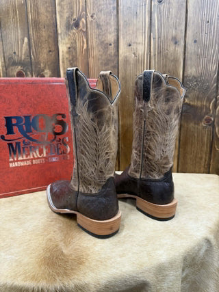 Men's Rios of Mercedes Nicotine Full Quill Ostrich Boot - Lucky J Boots & More