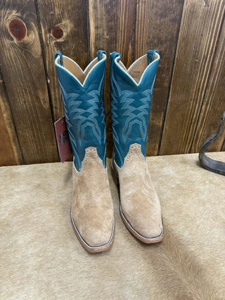 Men's Rios of Mercedes Reversed Bull Tan Shrunken Shoulder Boot-Men's Boots-Rios of Mercedes-Lucky J Boots & More, Women's, Men's, & Kids Western Store Located in Carthage, MO