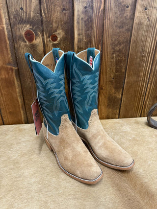 Men's Rios of Mercedes Reversed Bull Tan Shrunken Shoulder Boot-Men's Boots-Rios of Mercedes-Lucky J Boots & More, Women's, Men's, & Kids Western Store Located in Carthage, MO