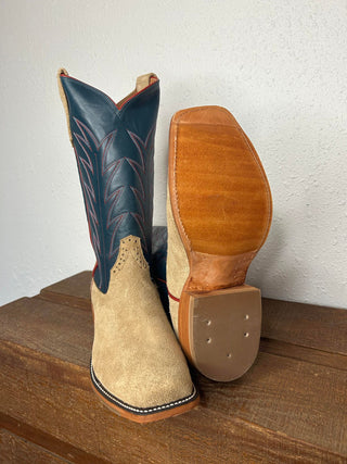 Men's Rios of Mercedes Tan Crazyhorse Boot-Men's Boots-Rios of Mercedes-Lucky J Boots & More, Women's, Men's, & Kids Western Store Located in Carthage, MO