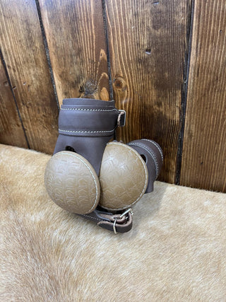 Pro Skid Boots Buckles Chocolate PRSB202BCH-Skid Boots-Equibrand-Lucky J Boots & More, Women's, Men's, & Kids Western Store Located in Carthage, MO