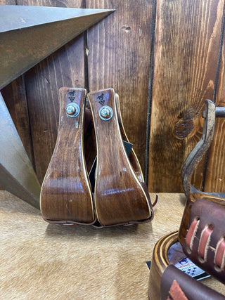 Professional's Choice Gloss Wood Stirrup-Stirrups-Professionals Choice-Lucky J Boots & More, Women's, Men's, & Kids Western Store Located in Carthage, MO
