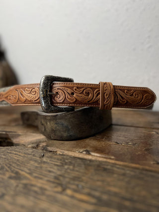R. Watson Charcoal Caiman Belt-Belts-R. Watson-Lucky J Boots & More, Women's, Men's, & Kids Western Store Located in Carthage, MO