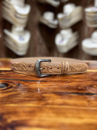 R Watson Pink Suede Belt-Belts-R. Watson-Lucky J Boots & More, Women's, Men's, & Kids Western Store Located in Carthage, MO