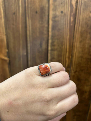 Raven Ring-Rings-LJ Turquoise-Lucky J Boots & More, Women's, Men's, & Kids Western Store Located in Carthage, MO