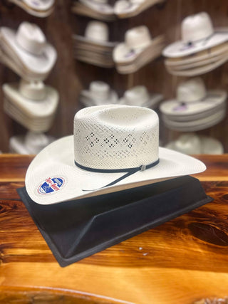 Resistol 20x Latigo Straw Hat 4 1/2"Brim-Straw Cowboy Hats-Resistol-Lucky J Boots & More, Women's, Men's, & Kids Western Store Located in Carthage, MO