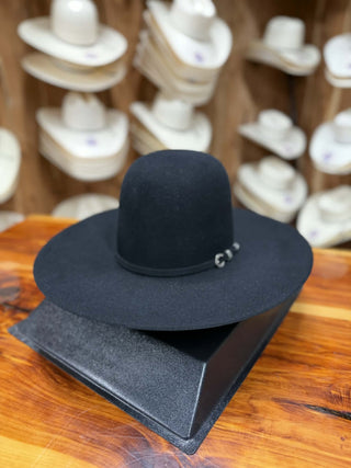 Resistol Rough N Ready Open Crown 30X 4 1/2" Brim Black Felt Hat - Lucky J Boots & More