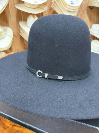 Resistol Rough N Ready Open Crown 30X 4 1/2" Brim Black Felt Hat - Lucky J Boots & More