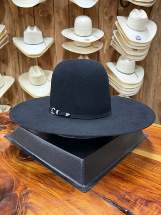 Resistol Rough N Ready Open Crown 30X 4 1/2" Brim Black Felt Hat - Lucky J Boots & More