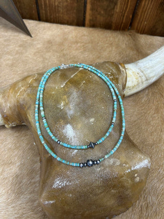 Rhodes Necklace-Necklaces-LJ Turquoise-Lucky J Boots & More, Women's, Men's, & Kids Western Store Located in Carthage, MO