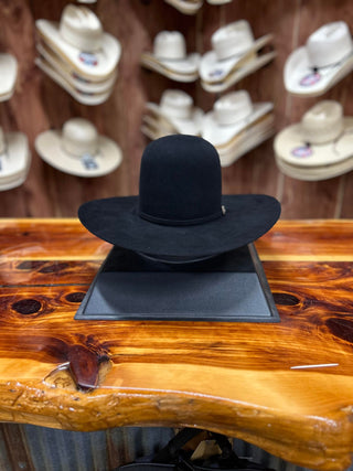 Rodeo King 60X Black Hat 6" Crown-Felt Cowboy Hats-Rodeo King-Lucky J Boots & More, Women's, Men's, & Kids Western Store Located in Carthage, MO