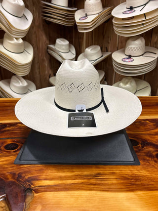 Rodeo King Quenten 24K 5" Flat Brim Straw Hat-Straw Cowboy Hats-Rodeo King-Lucky J Boots & More, Women's, Men's, & Kids Western Store Located in Carthage, MO