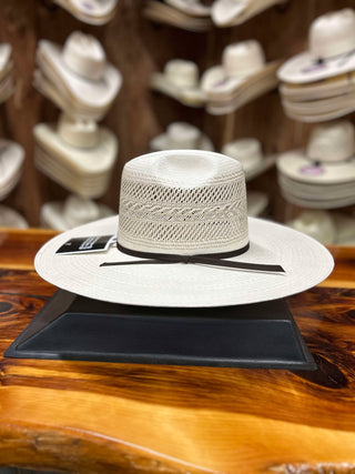 Rodeo King Quenten Alpine 4 1/2" Flat Brim Straw Hat-Straw Cowboy Hats-Rodeo King-Lucky J Boots & More, Women's, Men's, & Kids Western Store Located in Carthage, MO