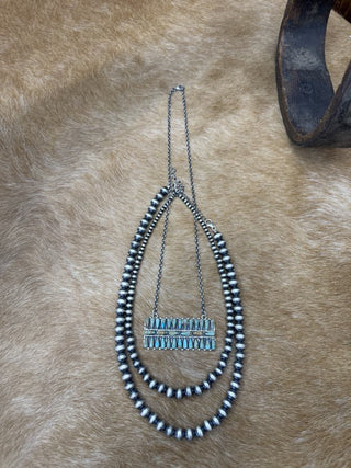 Rosalie Necklace-Necklaces-LJ Turquoise-Lucky J Boots & More, Women's, Men's, & Kids Western Store Located in Carthage, MO