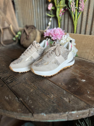 Serafina Sneakers in Gold Snake *FINAL SALE*-Women's Casual Shoes-Shu Shop-Lucky J Boots & More, Women's, Men's, & Kids Western Store Located in Carthage, MO
