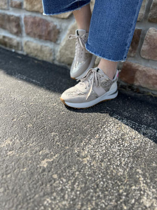 Serafina Sneakers in Gold Snake *FINAL SALE*-Women's Casual Shoes-Shu Shop-Lucky J Boots & More, Women's, Men's, & Kids Western Store Located in Carthage, MO
