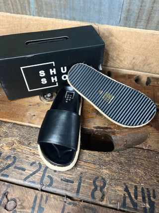 Shu Shop Crisanta Sandals in Black *Final Sale*-Women's Casual Shoes-Shu Shop-Lucky J Boots & More, Women's, Men's, & Kids Western Store Located in Carthage, MO