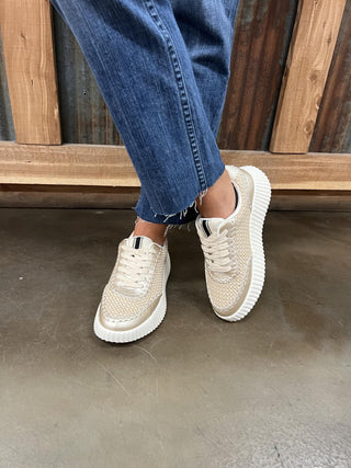 Shu Shop Selina Sneaker in Gold *FINAL SALE*-Women's Casual Shoes-Shu Shop-Lucky J Boots & More, Women's, Men's, & Kids Western Store Located in Carthage, MO
