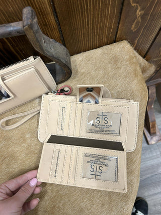 STS Basic Bliss Buckskin Haley Bifold Wristlet-Wristlets-Carrol STS Ranchwear-Lucky J Boots & More, Women's, Men's, & Kids Western Store Located in Carthage, MO