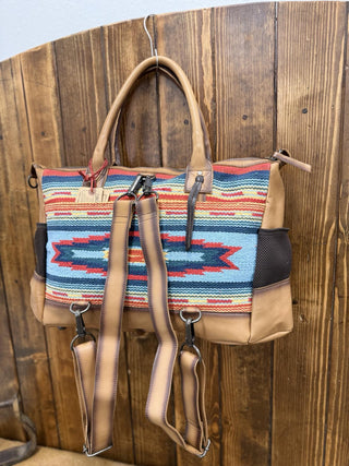 STS Chaynee Valley Serape Amelia Multi Bag-Duffle Bags-Carrol STS Ranchwear-Lucky J Boots & More, Women's, Men's, & Kids Western Store Located in Carthage, MO