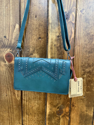 STS Wayfarer Turquoise Evie Organizer Bag-Clutches-Carrol STS Ranchwear-Lucky J Boots & More, Women's, Men's, & Kids Western Store Located in Carthage, MO