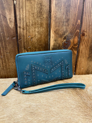 STS Wayfarer Turquoise Juniper Bifold Wallet-Wallets-Carrol STS Ranchwear-Lucky J Boots & More, Women's, Men's, & Kids Western Store Located in Carthage, MO