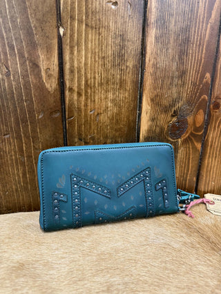 STS Wayfarer Turquoise Juniper Bifold Wallet-Wallets-Carrol STS Ranchwear-Lucky J Boots & More, Women's, Men's, & Kids Western Store Located in Carthage, MO