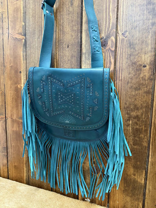 STS Wayfarer Turquoise Selah Saddle Bag-Crossbody bag-Carrol STS Ranchwear-Lucky J Boots & More, Women's, Men's, & Kids Western Store Located in Carthage, MO