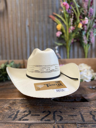 T71318 Twister Youth Bangora Straw Hat-Kids Straw Cowboy Hat-M & F Western Products-Lucky J Boots & More, Women's, Men's, & Kids Western Store Located in Carthage, MO