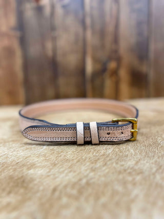 Texas Saddlery Natural Tapered Roughout Belt-Belts-Texas Saddlery-Lucky J Boots & More, Women's, Men's, & Kids Western Store Located in Carthage, MO