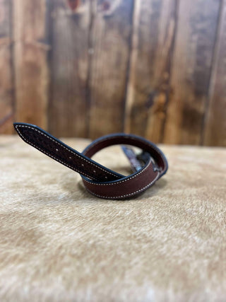 Texas Saddlery Saddle Spider & Roughout Kid's Belt-Kids Belts-Texas Saddlery-Lucky J Boots & More, Women's, Men's, & Kids Western Store Located in Carthage, MO