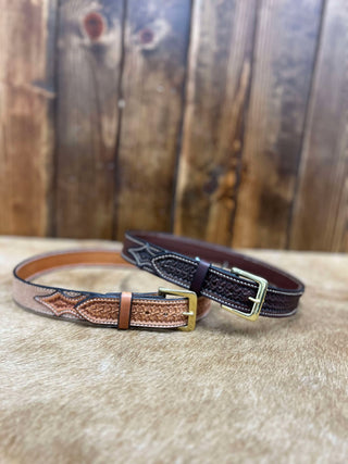 Texas Saddlery Saddle Spider & Roughout Kid's Belt-Kids Belts-Texas Saddlery-Lucky J Boots & More, Women's, Men's, & Kids Western Store Located in Carthage, MO