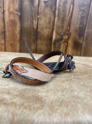 Texas Saddlery Saddle Spider & Roughout Kid's Belt-Kids Belts-Texas Saddlery-Lucky J Boots & More, Women's, Men's, & Kids Western Store Located in Carthage, MO