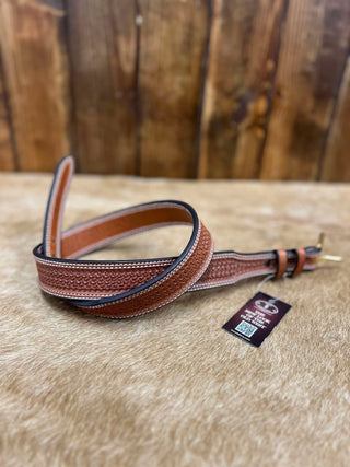 Texas Saddlery Tapered Saddle Tan Spider Belt-Belts-Texas Saddlery-Lucky J Boots & More, Women's, Men's, & Kids Western Store Located in Carthage, MO