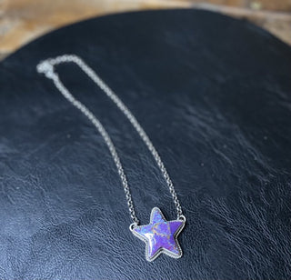 The Oakley Star Necklace-Necklaces-LJ Turquoise-Lucky J Boots & More, Women's, Men's, & Kids Western Store Located in Carthage, MO