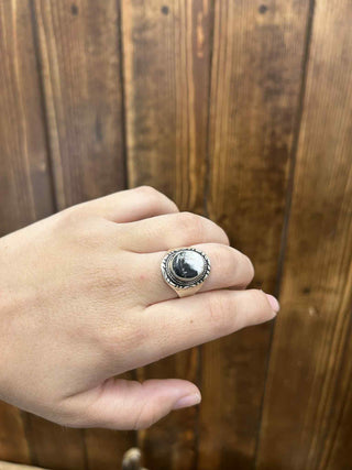 Thea Ring-Rings-LJ Turquoise-Lucky J Boots & More, Women's, Men's, & Kids Western Store Located in Carthage, MO