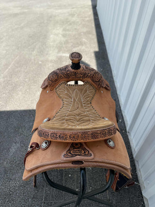 Trent Ward OY Calf Roper Saddle ISCR79-25-Saddle-Trent Ward-Lucky J Boots & More, Women's, Men's, & Kids Western Store Located in Carthage, MO
